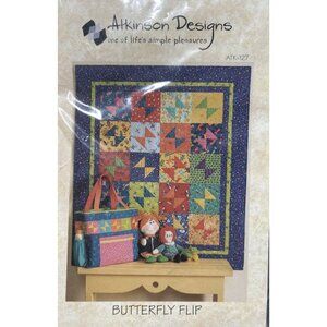 Butterfly Flip Quilt Pattern Atkinson Designs Quilted Tote Bag 5 Sizes